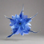Belly Dancing Flower Hair Clip - Blue