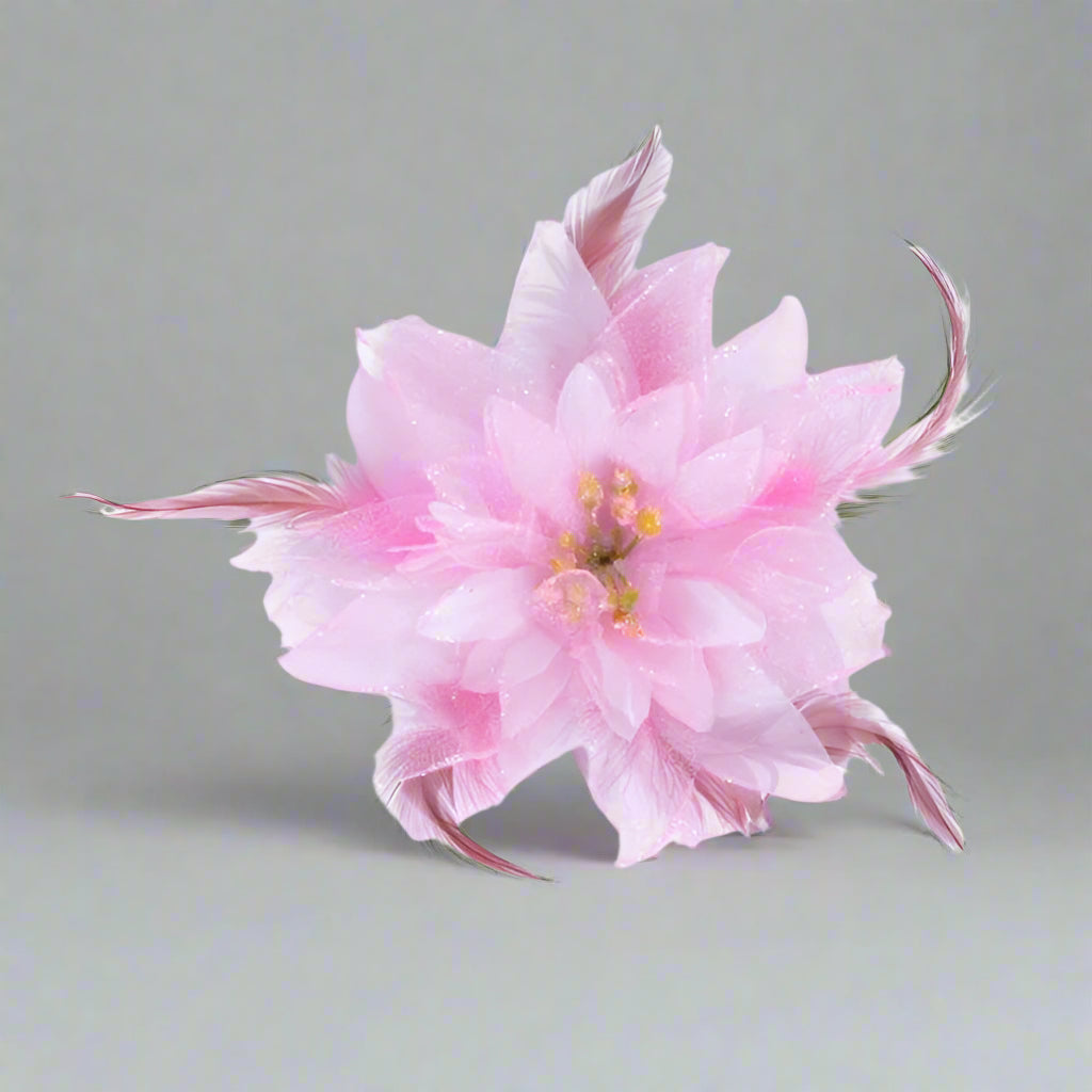 Belly Dancing Flower Hair Clip - Pink
