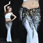 Belly Dance Hip Scarf With Fringe