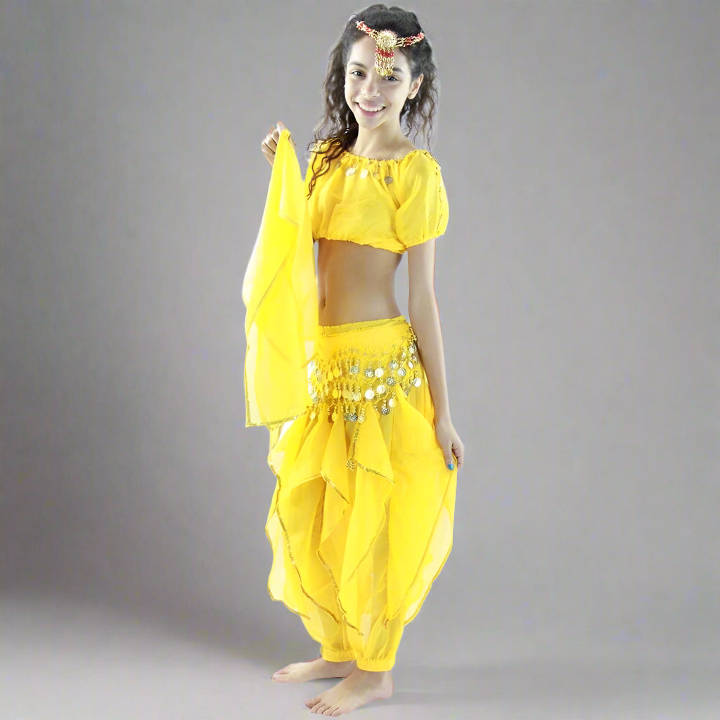 Bollywood Little Lantern 5-Piece Children Belly Dance Costume