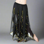 Danzcue Adult Belly Side Split Chiffon Skirt