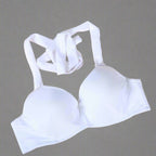 Fashion Swimwear Fabric Belly Dance Bra - White