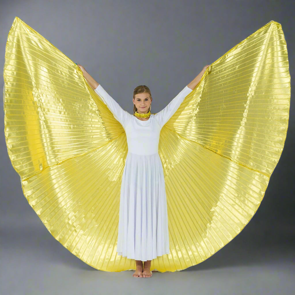 Solid Gold Worship Angel Wing
