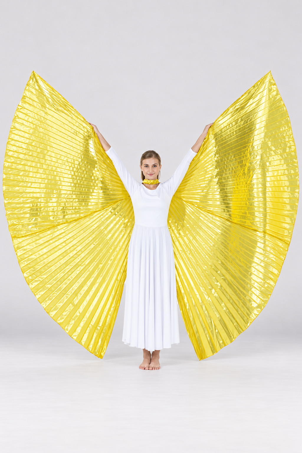 Gold Shiny Metallic Angel Wing