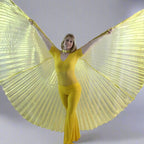 Transparent Gold Worship Angel Wing
