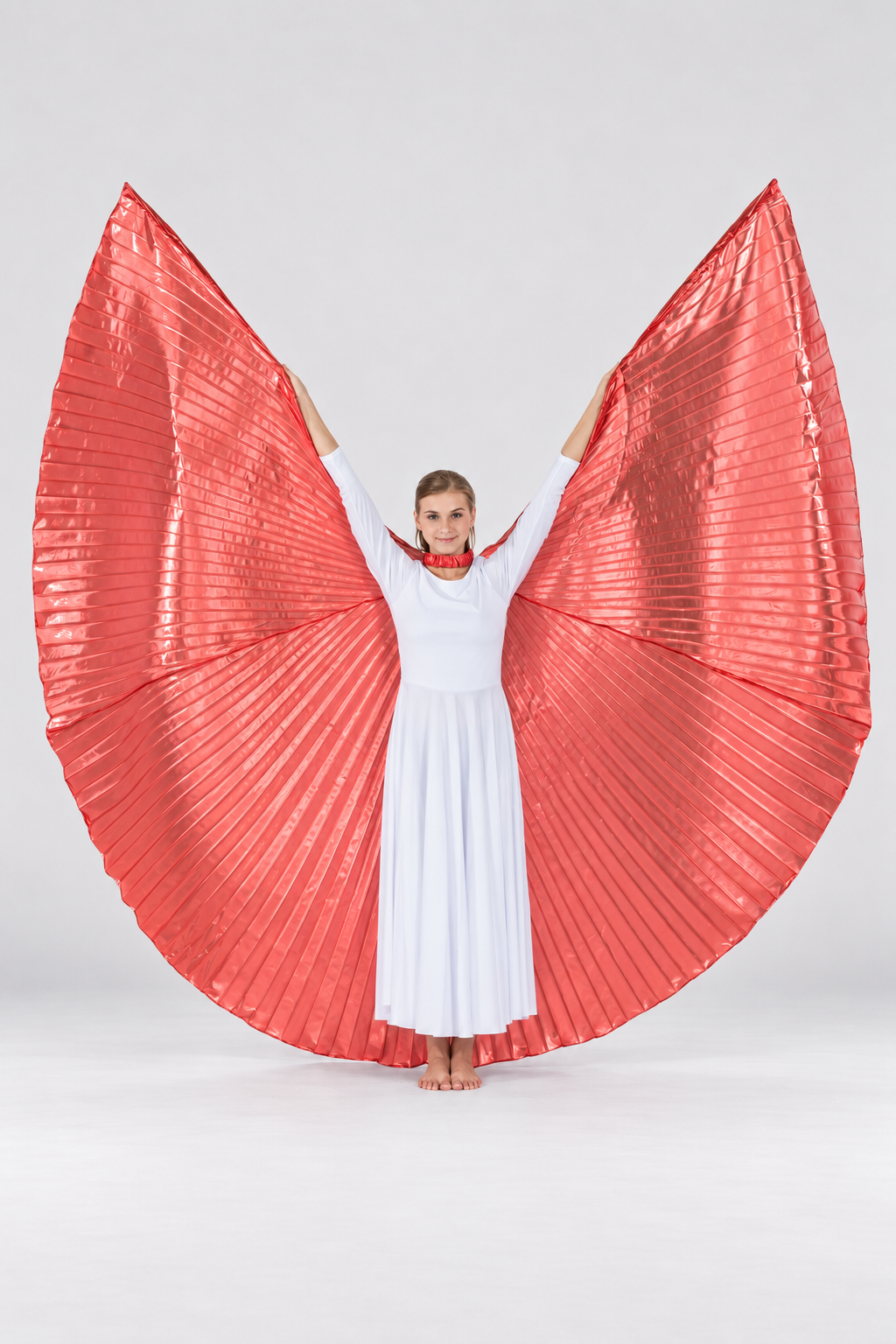 Solid Red Worship Angel Wing