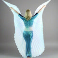 Iridescent Neon Turquoise Worship Angel Wing