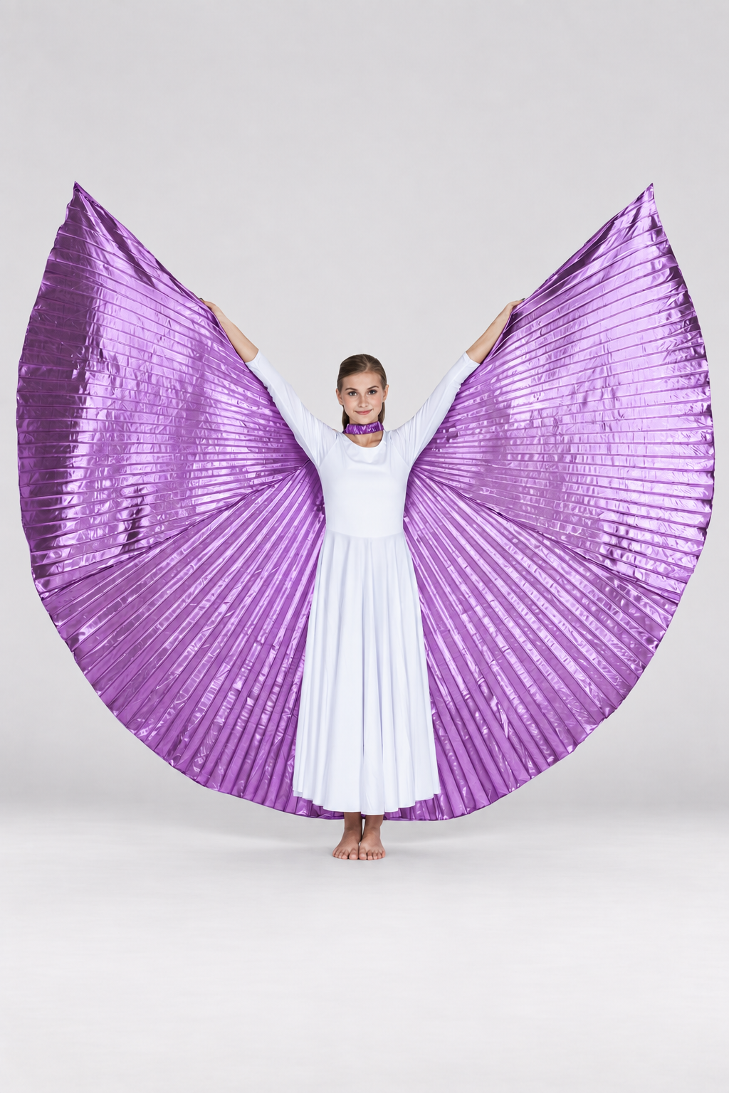Shimmery Deep Purple Worship Angel Wing