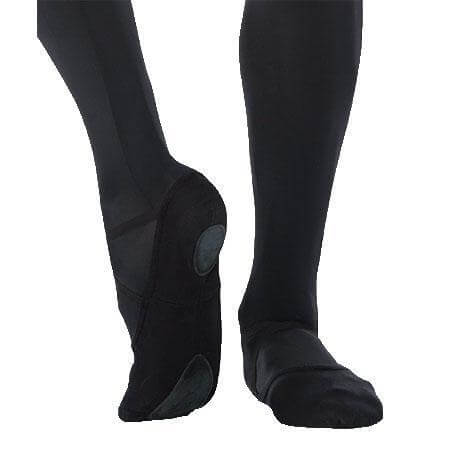 Body Wrappers Child Wendy Total Stretch Canvas Ballet Slipper - Black