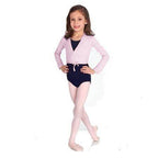 Body Wrappers Child Long Sleeve Wrap Sweater - Light Pink