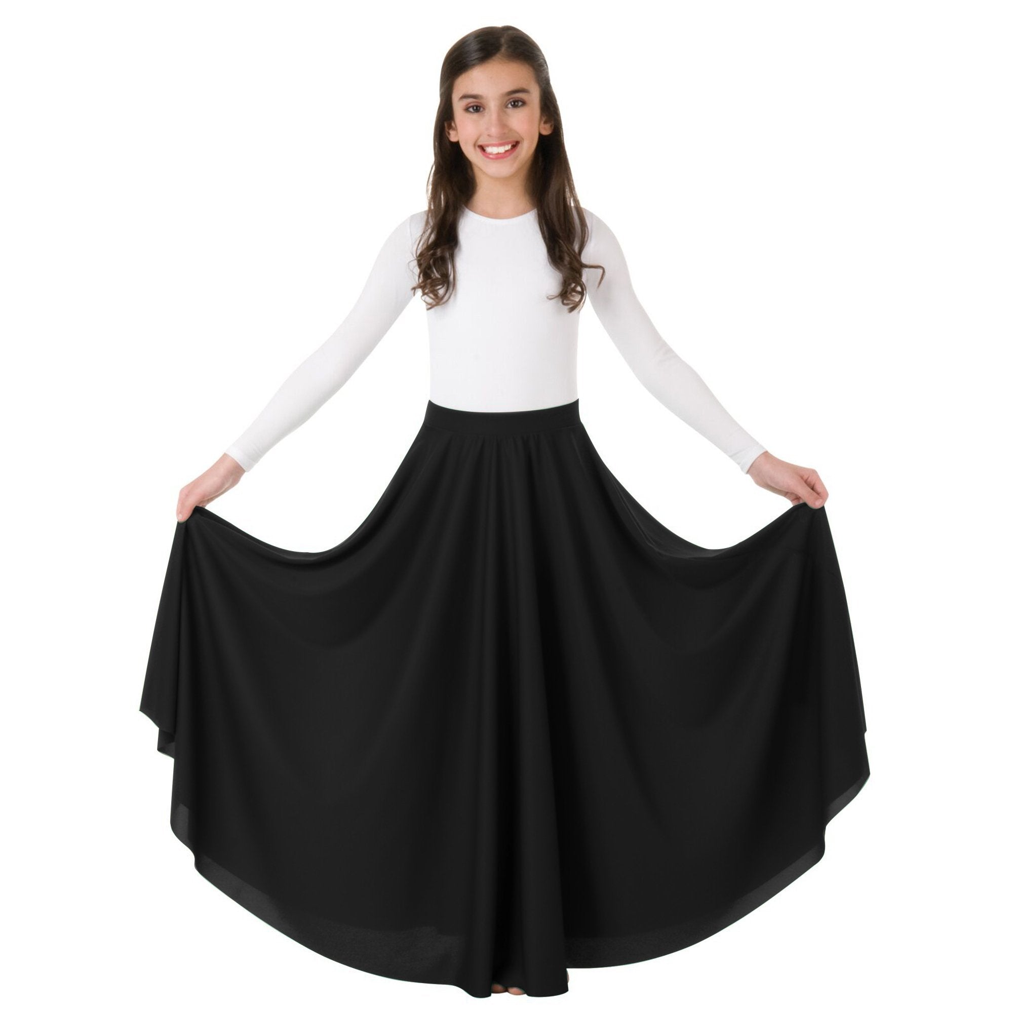 Body Wrappers Praise Dance Circle skirt - Black