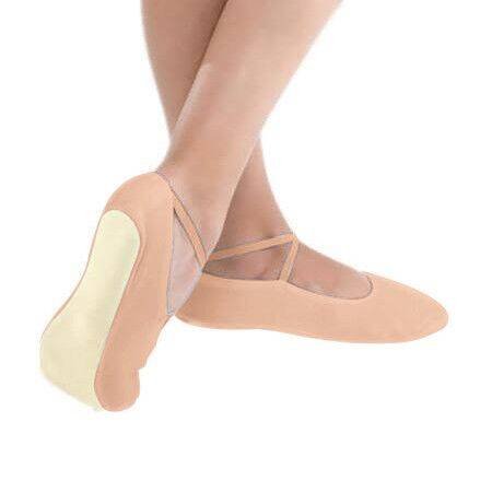 Body Wrappers Child Nadia Suede Sole Gymnastics Shoes - Peach