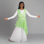 Body Wrappers Praise Dance Lace Asymmetrical Overlay