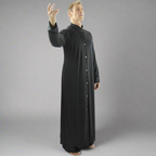Mens Robe with Stand-up Collar