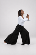 Flowy Split Hem Wide Leg Palazzo Pants