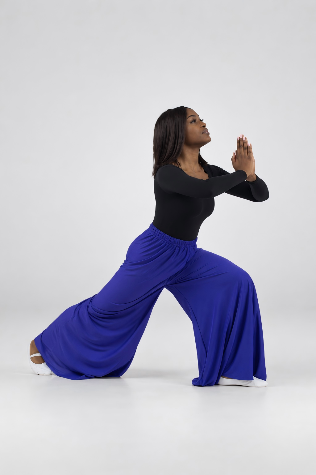 Flowy Split Hem Wide Leg Palazzo Pants