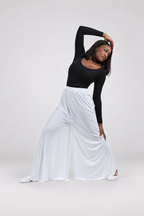 Flowy Split Hem Wide Leg Palazzo Pants
