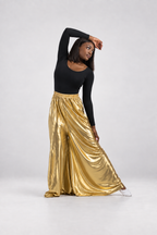 Flowy Split Hem Wide Leg Palazzo Pants