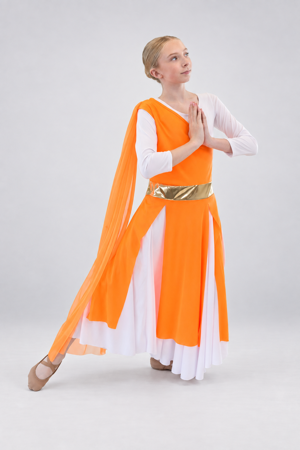 Child Flowing Elegant Asymmetrical Dance Tunic