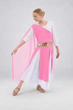 Girls' Asymmetrical Chiffon Praise Dance Tunic