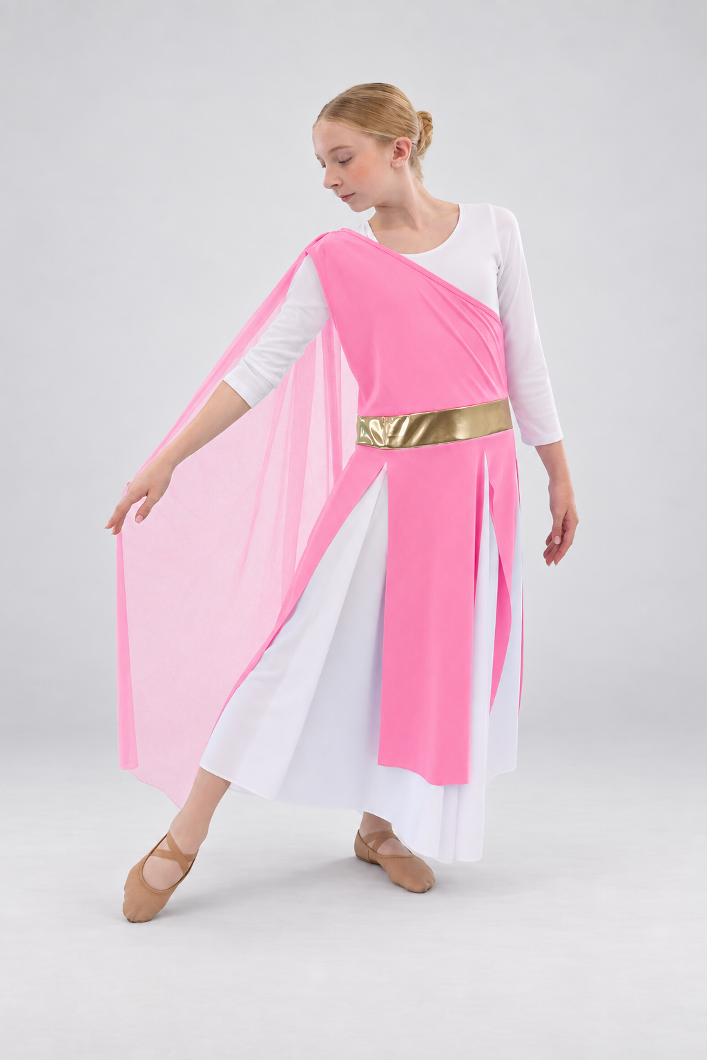 Child Flowing Elegant Asymmetrical Dance Tunic