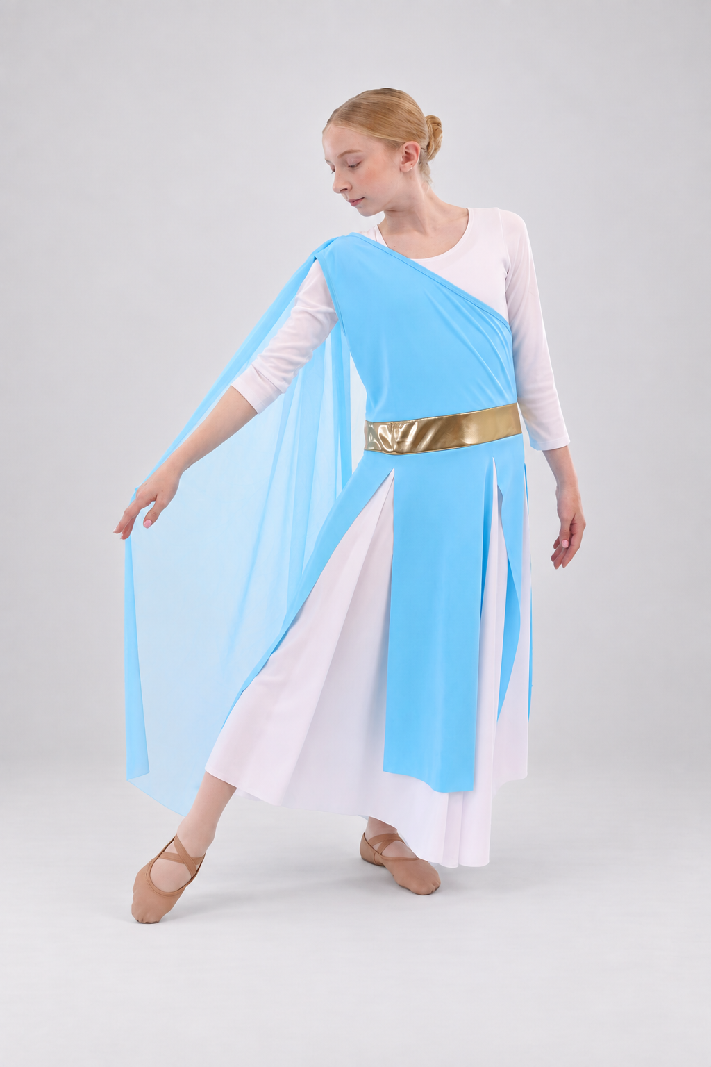 Child Flowing Elegant Asymmetrical Dance Tunic