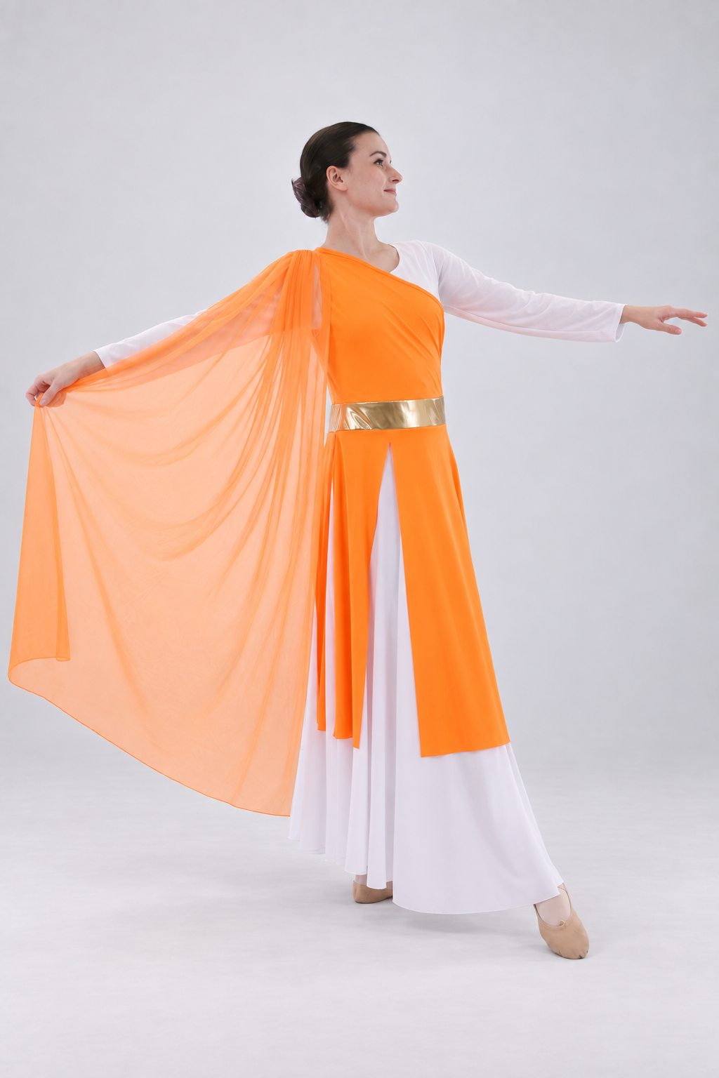 Flowing Elegant Asymmetrical Dance Tunic
