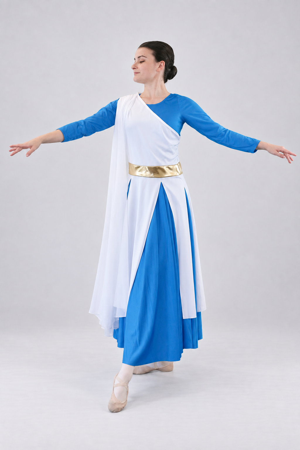 Flowing Elegant Asymmetrical Dance Tunic