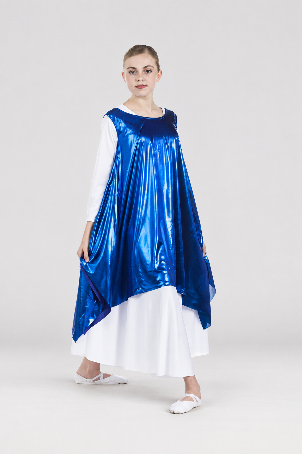 Child Metallic Sleeveless Tunic Tank Pullover (dress not included)