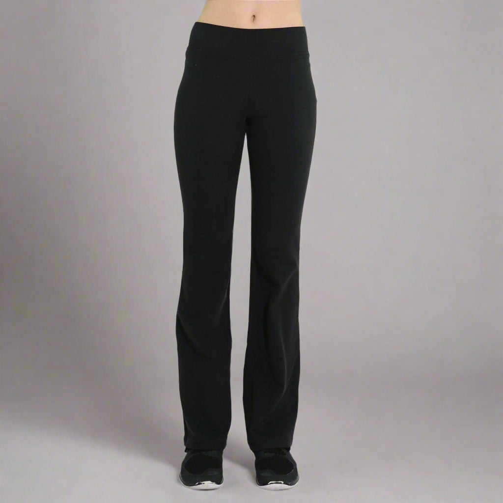 Danzcue Suede Supplex Balance Pants - Black/Black