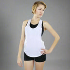 Fitcue Women's Active-Fit Basic Training Tank Top - White
