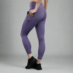 Danzcue Women's High Waisted Soft Yoga Pants with Pockets, Workout Running Leggings for Women