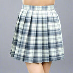 Danzcue Womens High Waisted Pleated Skirt, Tennis Skater Skirt, A-line School Uniform Mini Skirt with Shorts