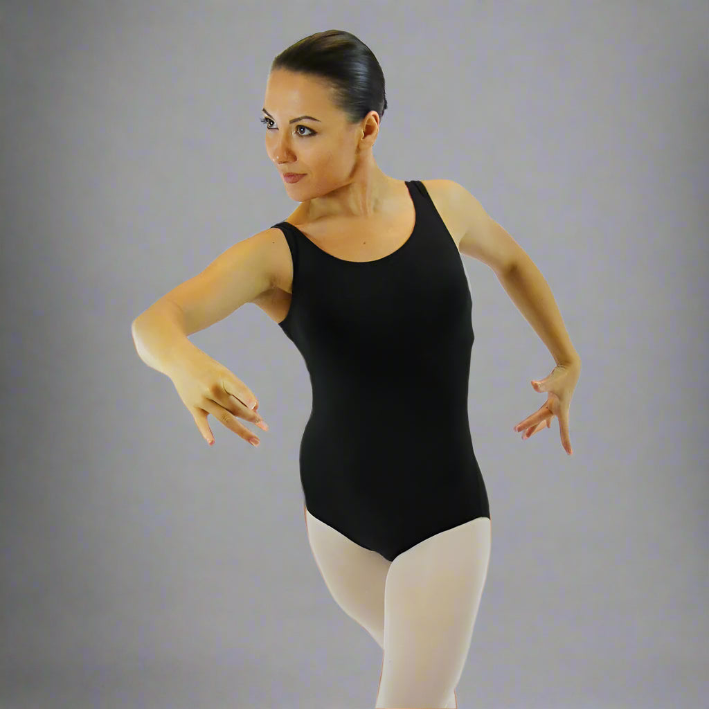 Danzcue Adult Nylon Tank Ballet Cut Leotard