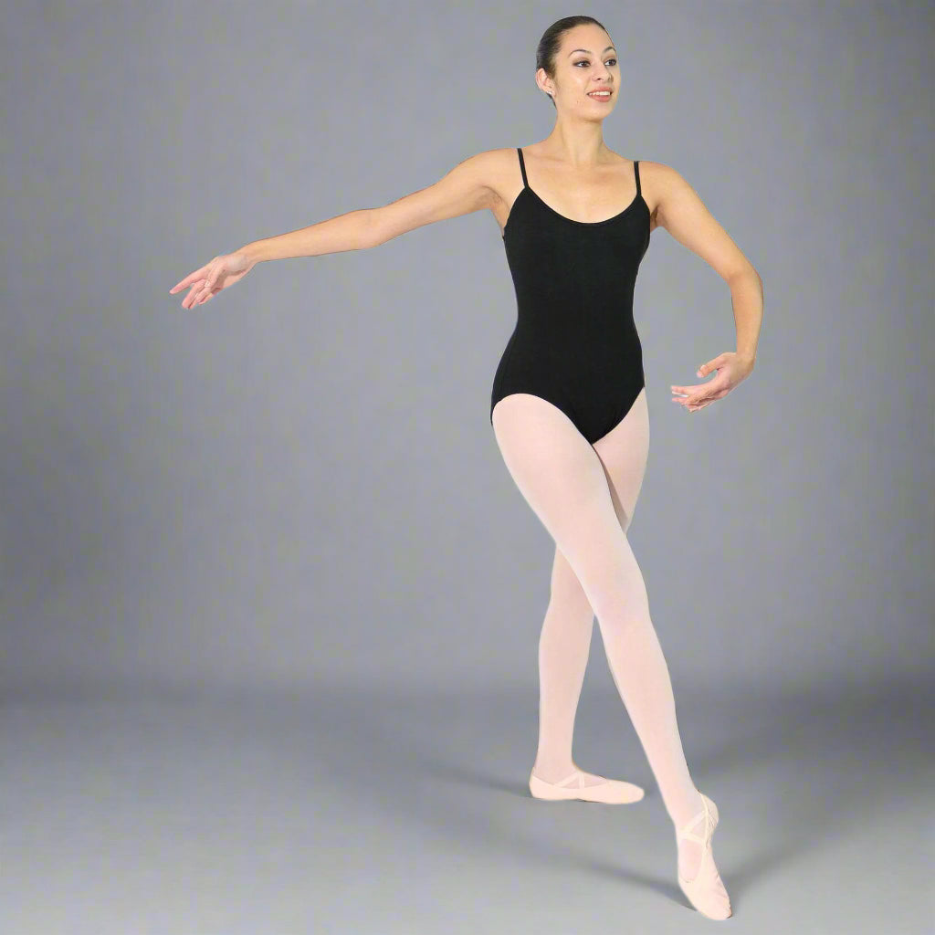 Danzcue Adult Ballet Cotton Camisole Leotard