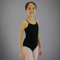 Danzcue Child Ballet Cotton Camisole Leotard - Black