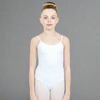 Danzcue Child Ballet Cotton Camisole Leotard - White