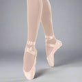 Danzcue Womens Flexible Soft Shank Pointe Shoes With Ribbon