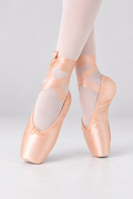Women's Satin Pointe Shoes with Ribbon Ties