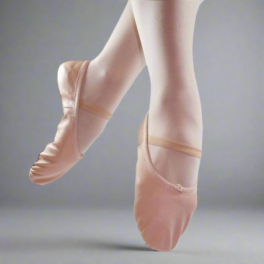Danzcue Child Full Sole Leather Ballet Slipper - Pink