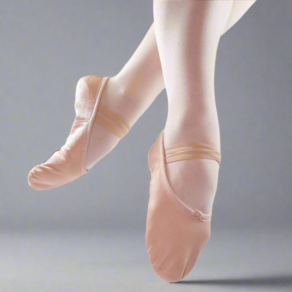 Danzcue Child Split Sole Leather Ballet Slipper - Pink