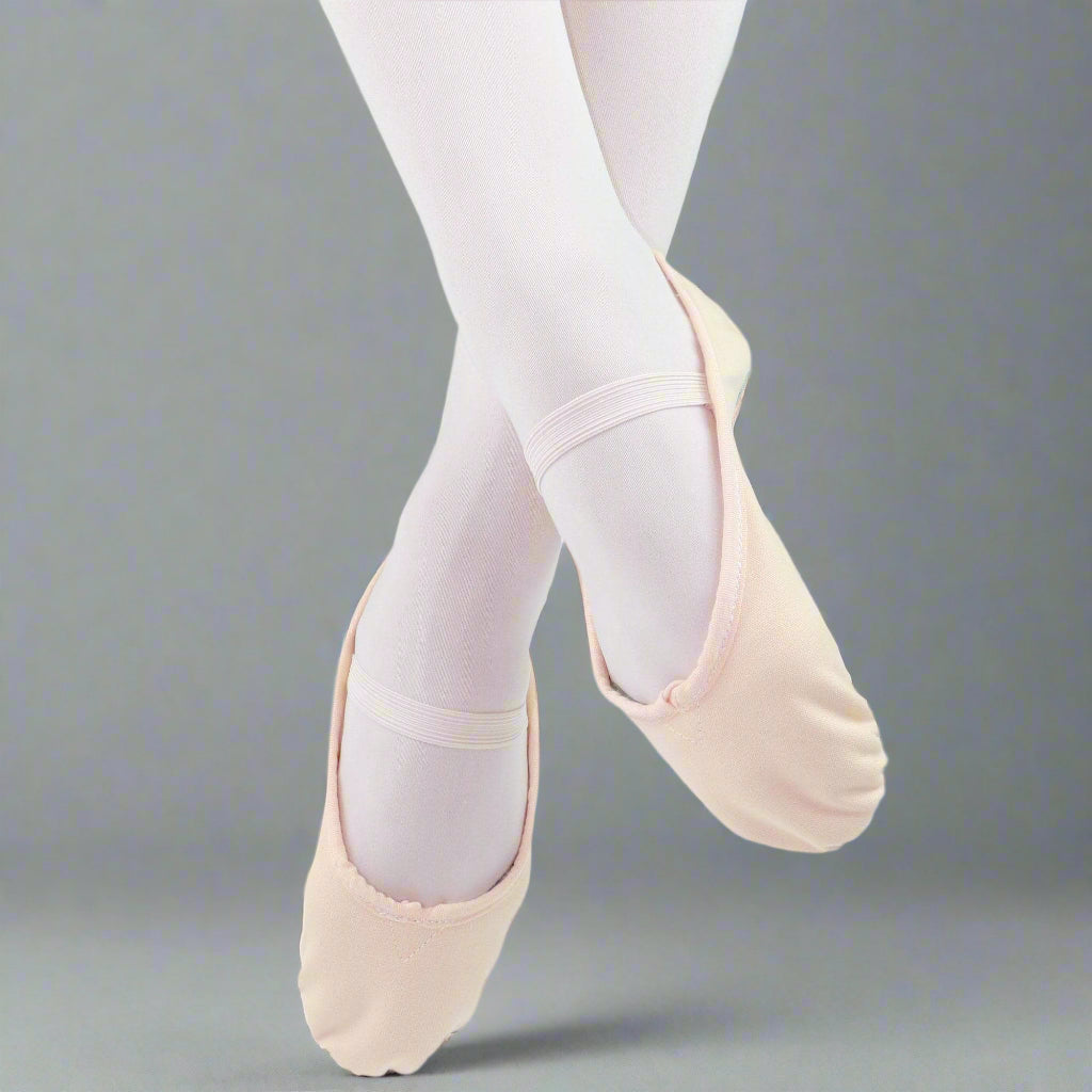 Danzcue Child Full Sole Canvas Ballet Slipper - Pink