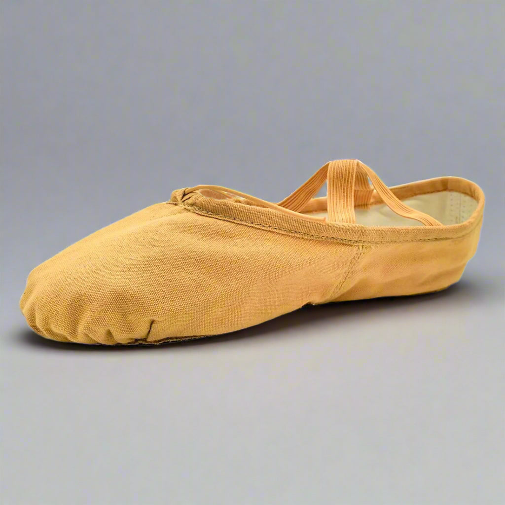 Danzcue Adult Split Sole Canvas  Ballet Slipper - Tan