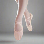 Danzcue Adult Split Sole Canvas  Ballet Slipper - Pink