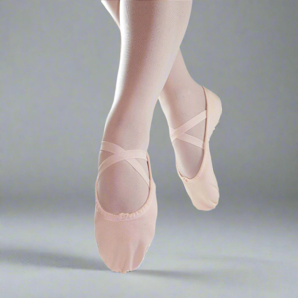 Danzcue Child Split Sole Canvas Ballet Slipper - Pink