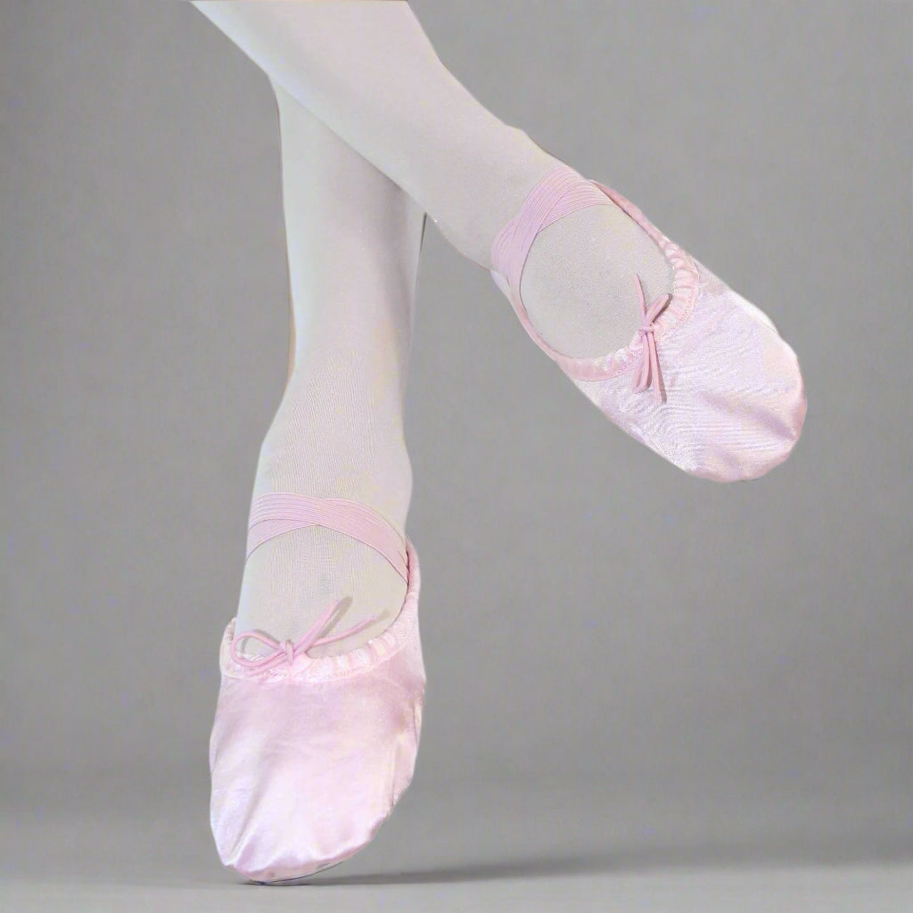 Danzcue Child Split Sole Satin Ballet Slipper - Pink