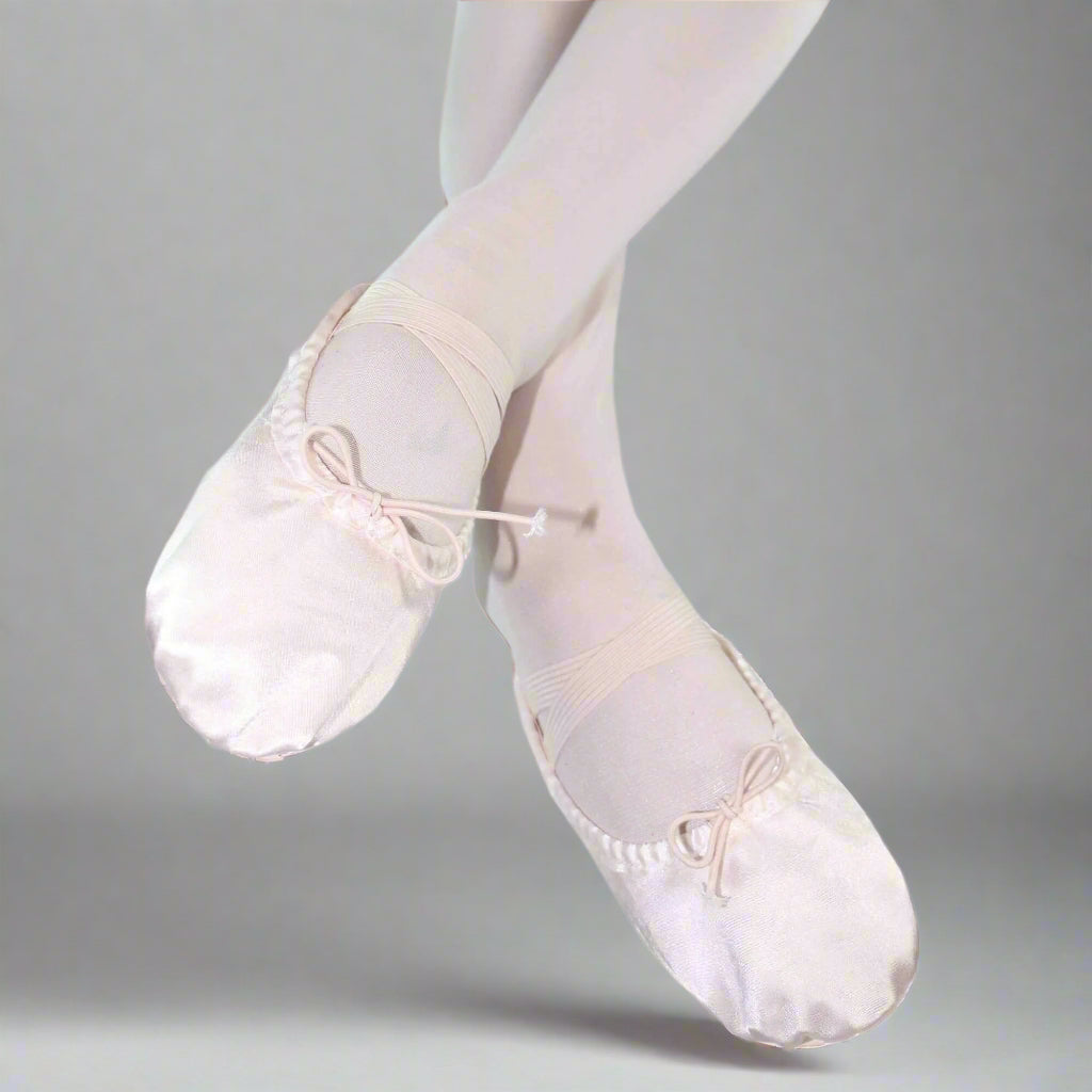 Danzcue Child Split Sole Satin Ballet Slipper - Ballet Pink