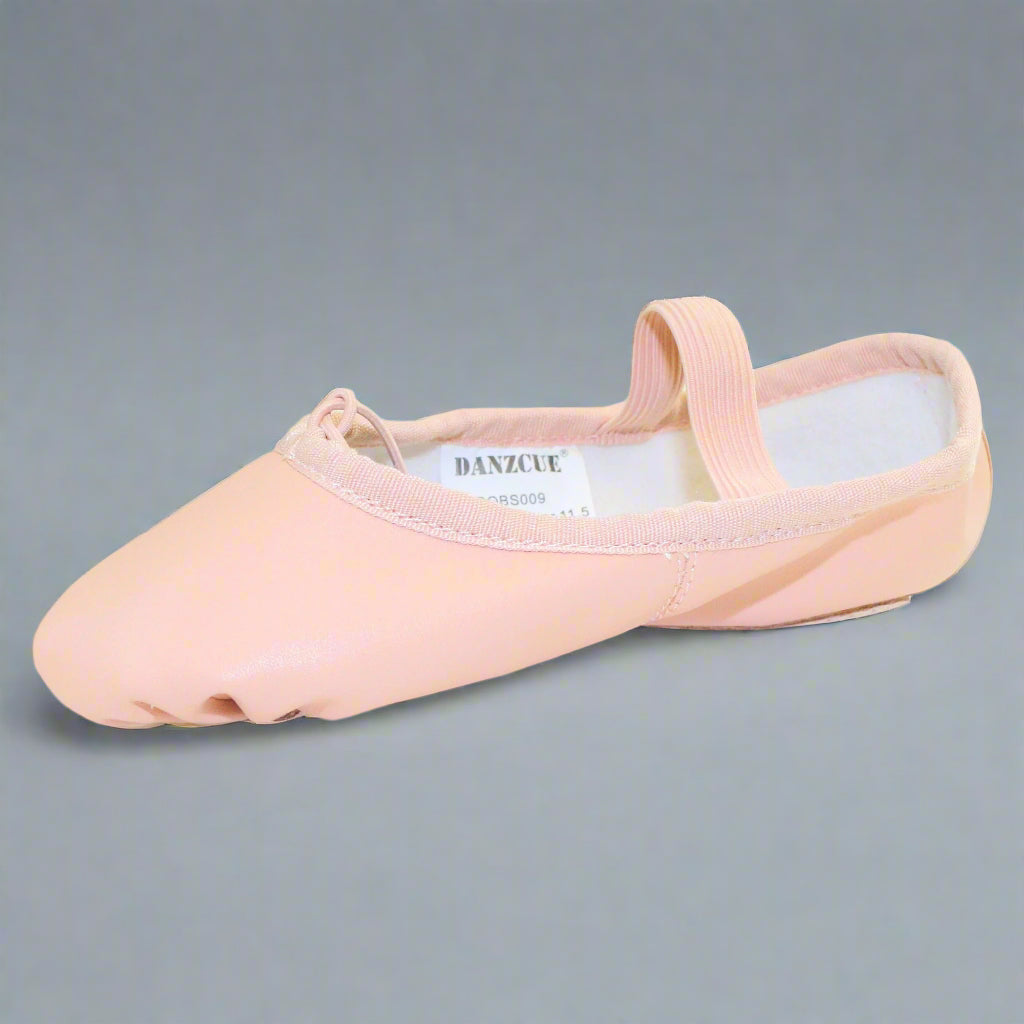 Danzcue Adult Full Sole Leather Ballet Dance Slipper - Pink