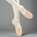 Danzcue Adult Split Sole Leather Ballet Dance Slipper - Pink