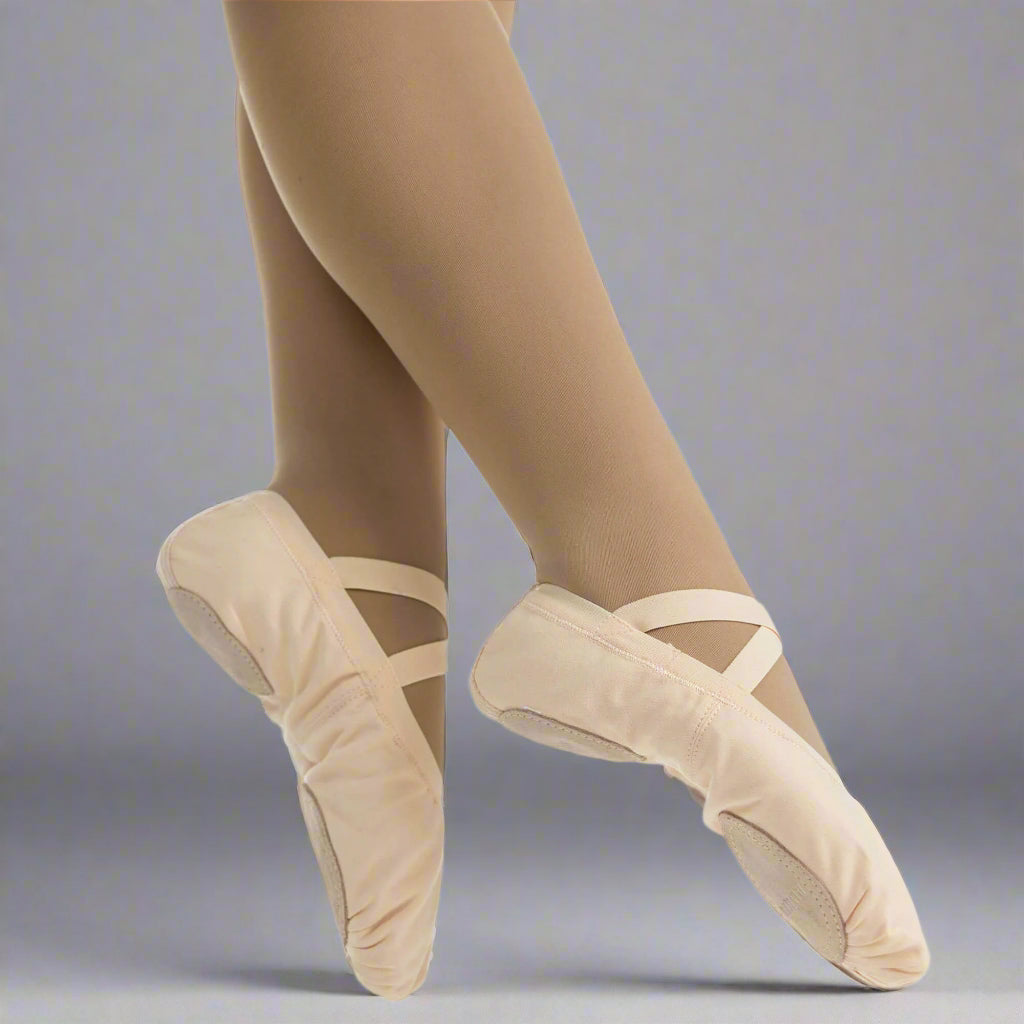 Danzcue Child Canvas Pro Elastic Split Sole Ballet Slipper